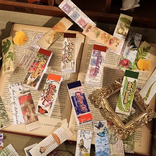 Imada สติกเกอร์ ทรงสี่เหลี่ยมผืนผ้า สําหรับติดตกแต่งสมุดภาพ ที่คั่นหนังสือ 50 แผ่น