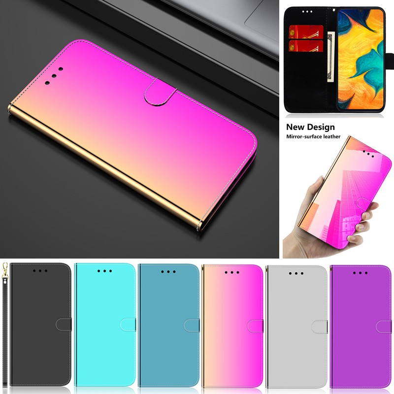 Luxury Flip Case For Samsung Galaxy S20 Plus S20+ S20 Ultra Note 10 Note 10+ Note 10 Lite S10 Lite A81 A91 Mirror Wallet Flip Case Card Slot Kickstand Leather Closure Shockproof  Folio Case Cover