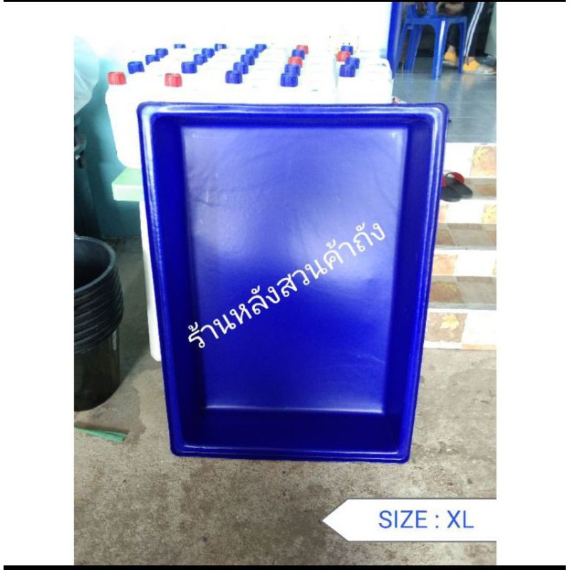 ถาดพลาสติกสี่เหลี่ยม ขนาด 73*102*18 cm (XL)( มีแบบเจาะแบะไม่เจาะรูน้ำทิ้ง)(ลูกค้าเก็บโค้ดส่งฟรี โค้ดส่วนลดจากชอปปี้)