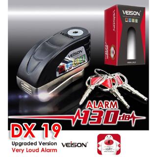 VEISON DX19 Upgraded Alarm Disc Brake Lock motorcycle lock For Y15zr LC135 Ex5 Nvx Yamaha honda kawasaki