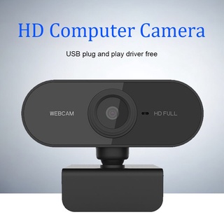 1080P HD กล้องเว็บแคม Webcam กล้องคอมพิวเตอร์ พร้อมไมค์ในตัว ไม่ต้องลงไดรเวอร์ สำหรับการประชุมทางวิดีโอ การเรียนออนไลน์