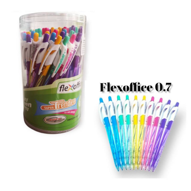 ปากกา FLEXOFFICE Super Trendee Gel Pen หัว 0.7