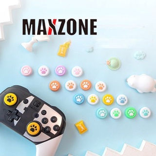 MAXZONE 4PCS Thumb Stick Grips Cap Cover Joystick Grip Caps Replacement for PS5 PS4 Xbox one Xbox 360 Wii U NS Pro Cat Paw Cute Pink