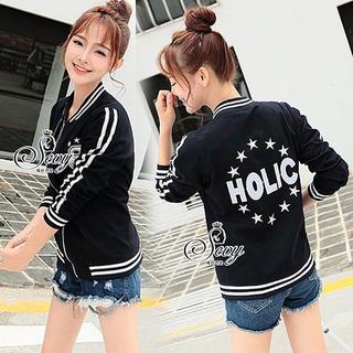 Sevy HOLIC Baseball Strip Edge Jacket