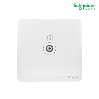 Schneider Electric เต้ารับโทรทัศน์ TV 75  Ohm, 8.6x8.6x1 cm. สีขาว รุ่น AvatarOn E - E8331TV_WE