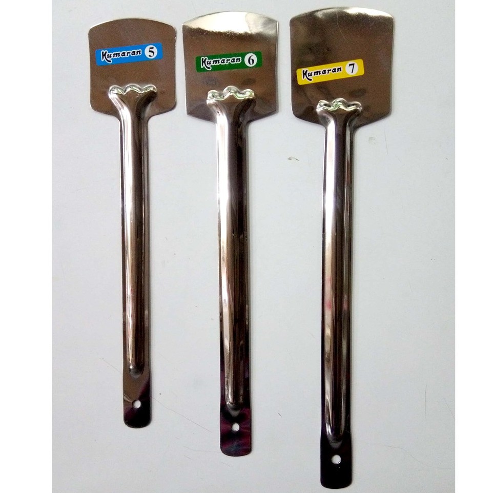 สแตนเลส Tavetha/Turner Laddle-Thosai/Omlet/Dosa/Roti/Chapati-Square Design