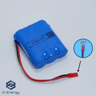 ถ่านชาร์จ Li-ion 18650 11.1V ความจุ 3200mAh แท้100% แบบแพคมีวงจรป้องกัน 3S1P 8A.