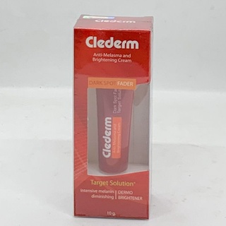 Clederm Anti-Melasma and Brightening cream คลีเดิร์ม ครีมทาฝ้า 10 gm ซื้อครบ 2 หลอดแถมกันแดดฟรี 1 หลอด