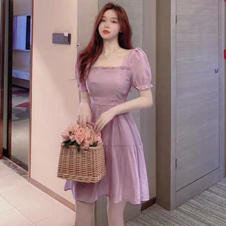 พร้อมส่ง❤️korea dress เจ้าหญิงผ้าวิ้งๆ งานสวยน่ารักมากๆค่ะ