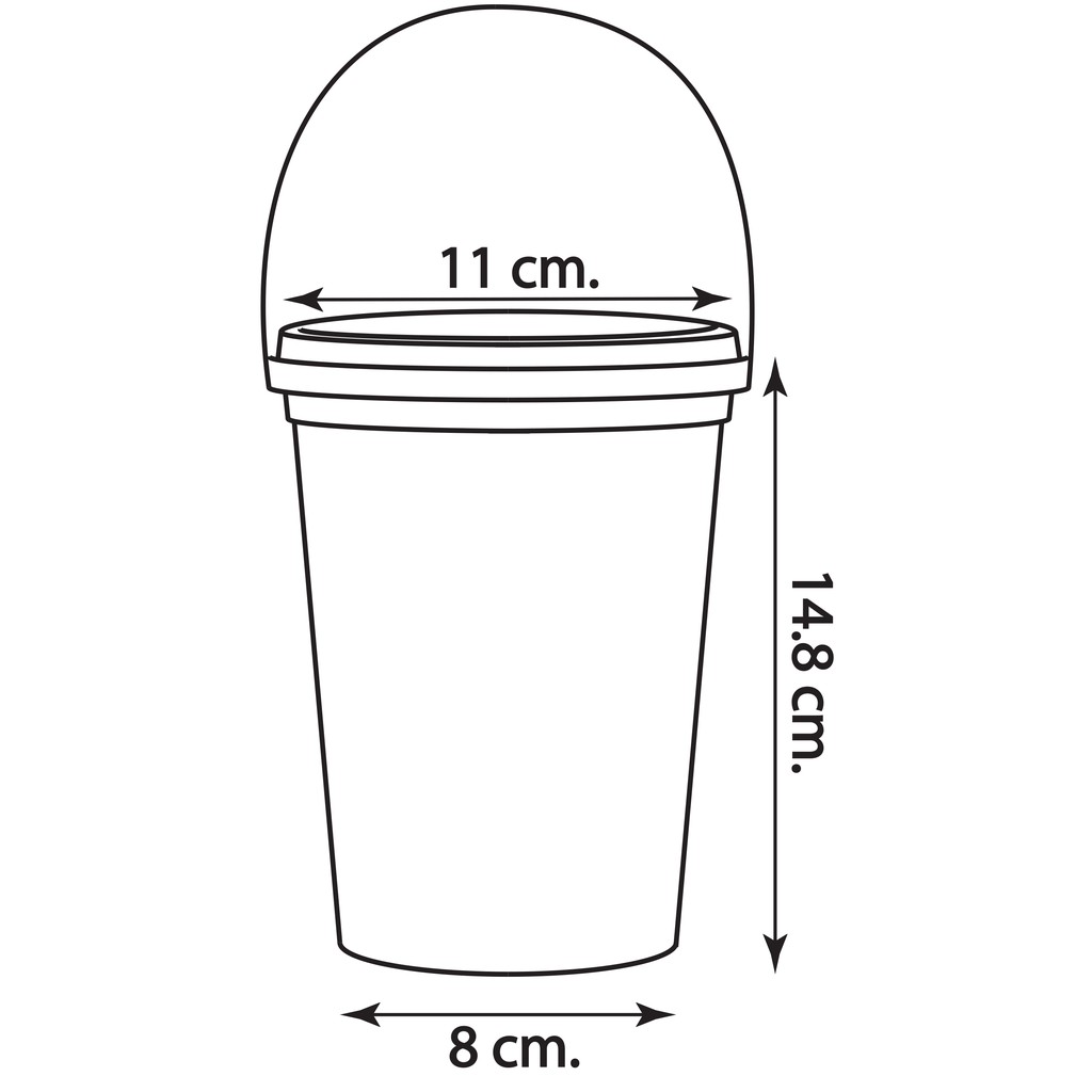 (แพ็ค 20 ชิ้น) แก้ว Big Cup 30 oz. + ฝาเรียบ + หู (คัลเลอร์ฟูล)