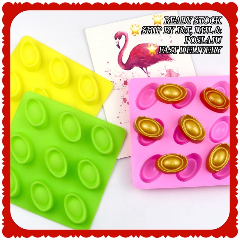 9-CAVITY INGOTS HIGH TEMPERATURE SILD/YUAN BAO CHOCOLATE MOULDS/ JELLY MOULDS
