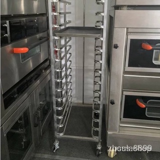 ชั้นเรียงถาดสแตนเลส มีล้อ ชั้นวางถาดพักแป้ง 15Layers ไม่รวมถาด Industrial quality heavy duty stainless steel