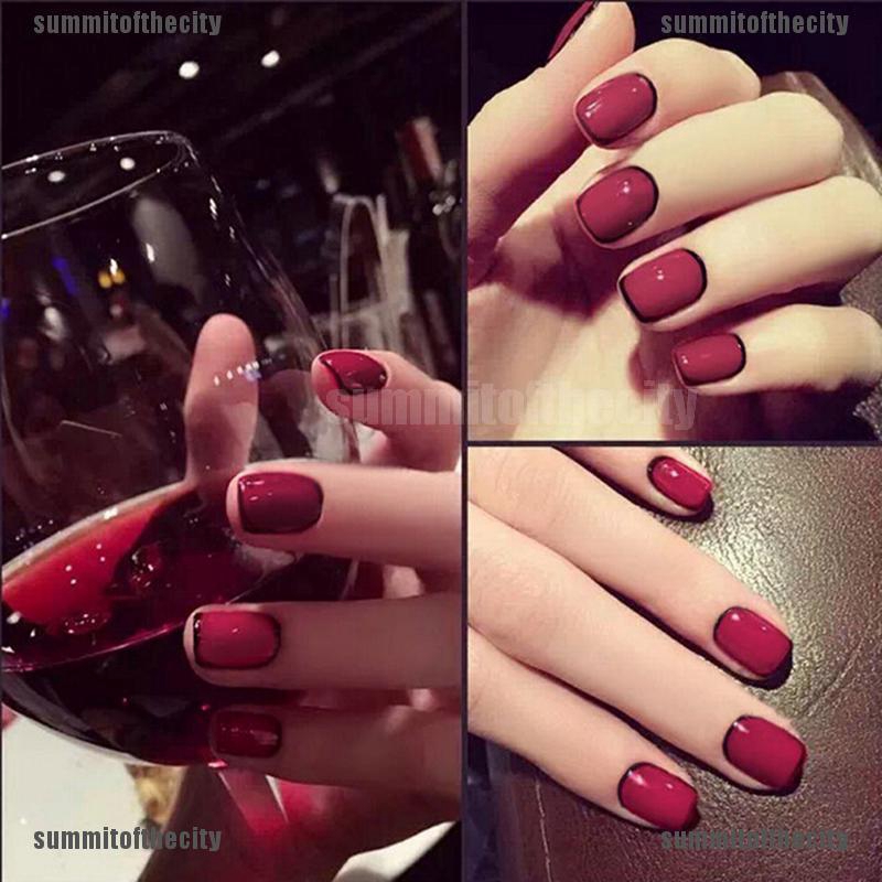 Zbty Nail Art Full Cover Artificial Fake Nails Decoration Nail