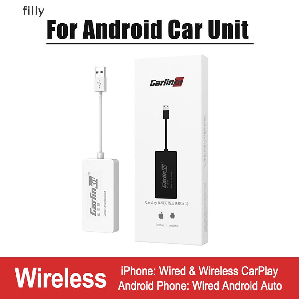 [FILLY] LoadKey &amp; Carlinkit Wireless CarPlay Adapter Wireless Android Auto Dongle for mo DFG