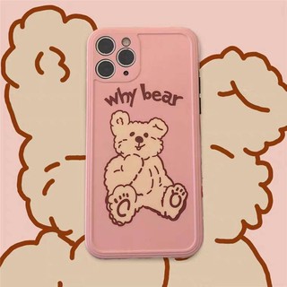 11 promax iPhone case เคสนิ่ม เนื้อซิลิโคน for iPhone X XS MAX XR  7+ 8PLUS full cover case why bear