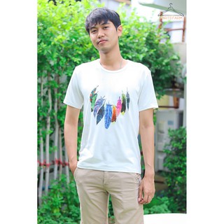 เสื้อยืด ลาย Wing เนื้อผ้า Cotton 100%