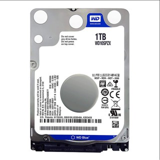 WD HDD 2.5" 1TB (ฮาร์ดดิสก์โน้ตบุ๊ค) WD BLUE 5400RPM SATA3 (WD10SPZX) ประกัน 3 ปี