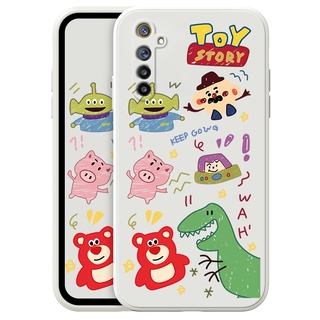 เคสโทรศัพท์มือถือ ลายการ์ตูน Toy Story น่ารัก สําหรับ Realme 7i C17 7 Pro 6 Pro 6i X2 Pro Narzo 20 5G OPPO Phone Casing  Silicon Fashion Camera Lens Protector Full Cover simple Liquid silicone Cases