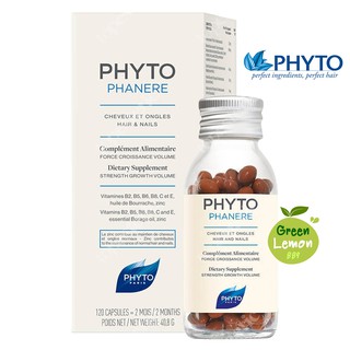 พร้อมส่ง🔴 ของแท้ Phyto Paris Phytophanere 120 Capsules วิตามินช่วยบำรุงเส้นผม ลดผมร่วง บำรุงรากผมให้แข็งแรง