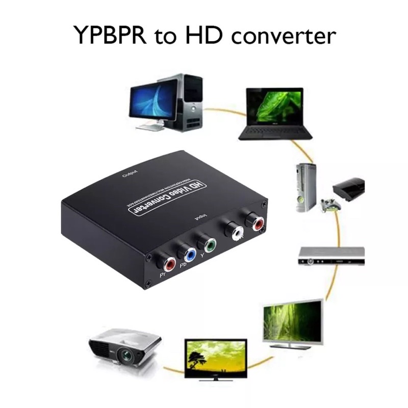 1080P YPbPr R/L ถึงที่รองรับ HDMI Converter อะแดปเตอร์ Video Audio Audio Converter Component RGB Video Adapter #8