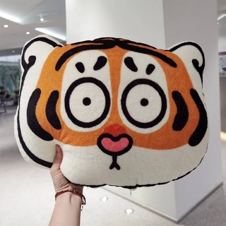 หมอนอิง⌵ Douyin Internet คนดังสไตล์เดียวกันหมอนเสือขนาดใหญ่ Plush Home เบาะโซฟาเบาะเบย์ window MAT FAT Tiger ห้องนอนเสื่