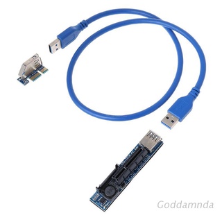 อะแดปเตอร์การ์ดเรเซอร์ Usb 3.0 Usb 3.0 Pci-E Sata Pci E Riser Pci Express X1 To X4 Slot