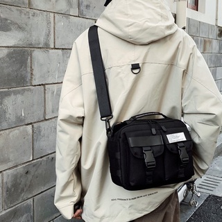 ulzzang korean fashion nylon big capaity men messenger bag กระเป๋าสะพายข้างผู้ชาย กระเป๋าสะพายข้าง กันน้ำ กระเป๋าสะพายข้าง