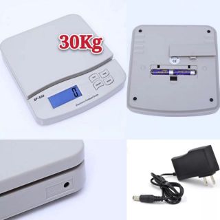 เครื่องชั่งดิจิตอล30Kg   หน้าจอLED  รุ่นSF-550สี​เทา​