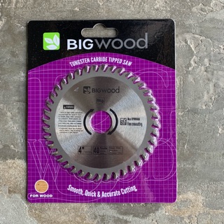 Bigwood ใบเลื่อยวงเดือนตัดไม้ 4”