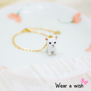 Bracelet / สร้อยข้อมือ : Chihuahua (White) / ชิวาวา สีขาว