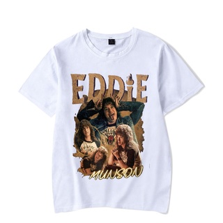 เสื้อยืด พิมพ์ลาย Eddie Munson 4 Eddie สไตล์ฮิปฮอป แฟชั่นใหม่ สําหรับผู้ชายS-5XL