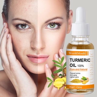 Hilimer Turmeric Essential Oil เอสเซ้นบํารุงผิว กระจ่างใส กระจ่างใส จากธรรมชาติ 100% ให้ความชุ่มชื้น ต่อต้านริ้วรอยแห่งวัย เซรั่มไวท์เทนนิ่งไฮยารูลอนิก จุดด่างดํา 10 มล.