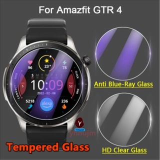 ฟิล์ม Amazfit GTR 4 ฟิล์ม Glass tempered film ฟิล์มกันรอยหน้าจอทรงโค้ง for ฟิล์ม Amazfit GTR4 watch ฟิล์ม อุปกรณ์เสริมสมาร์ทวอทช์ huami GTR4 smart watch ฟิล์ม