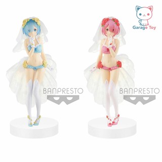 Re:Zero Set 2 ตัว Rem &amp; Ram Life in a different world from EXQ 22cm