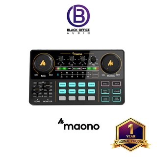 Maono AU-AM200 มิกเซอร์สำหรับไลฟ์สด / พอดแคสต์ / Live Streaming / USB Audio Interface (BlackOfficeAudio)