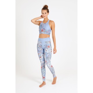 กางเกงโยคะ Dharmabums Mystery Island High Waist Printed Yoga Legging - Full Length