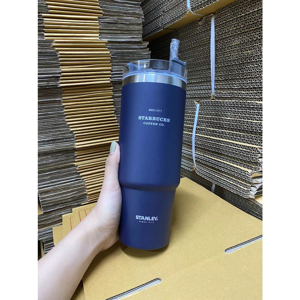 แก้วstarbuck แก้ว Stanley + Starbucks ขนาด 30 Oz แถมหลอด พร้อมกล่อง แก้วสตาร์บัคส์ #5