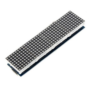 4 in 1 Dot Matrix MCU LED Display Modules DIY Set for Arduino 5 PC connection cable Red