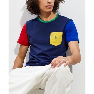 เสื้อยืดคอกลม Ralph Lauren Colour Block pocket