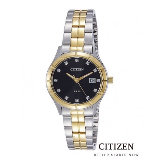 ส่งต่อ นาฬิกา CITIZEN รุ่น EU6044-51E Dual Tone Lady Watch Quartz