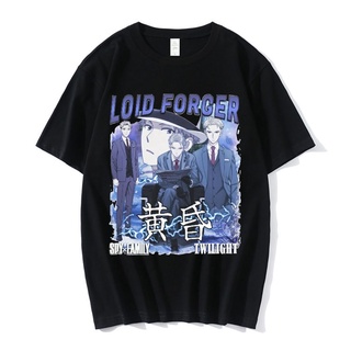 Anime Spy X Family Loid Forger Graphics T-Shirt Manga Cosplay Summer Male Short Sleeve T-shirts Unisex Cotton Tees