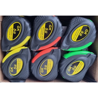 GK ตลับเมตร 5 เมตร รุ่นหุ้มยาง 25mm MEASURING TAPE PROFESSIONAL TOOL ตลับเมตร