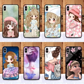 เคส iphone Xs max ลายการ์ตูนผู้หญิง ขอบนิ่มหลังแข็ง เคสมือถือ เคสโทรศัพท์ Case เคส TPU ขอบนิ่มหลังแข็ง ไม่ขูดตัวเครื่อง