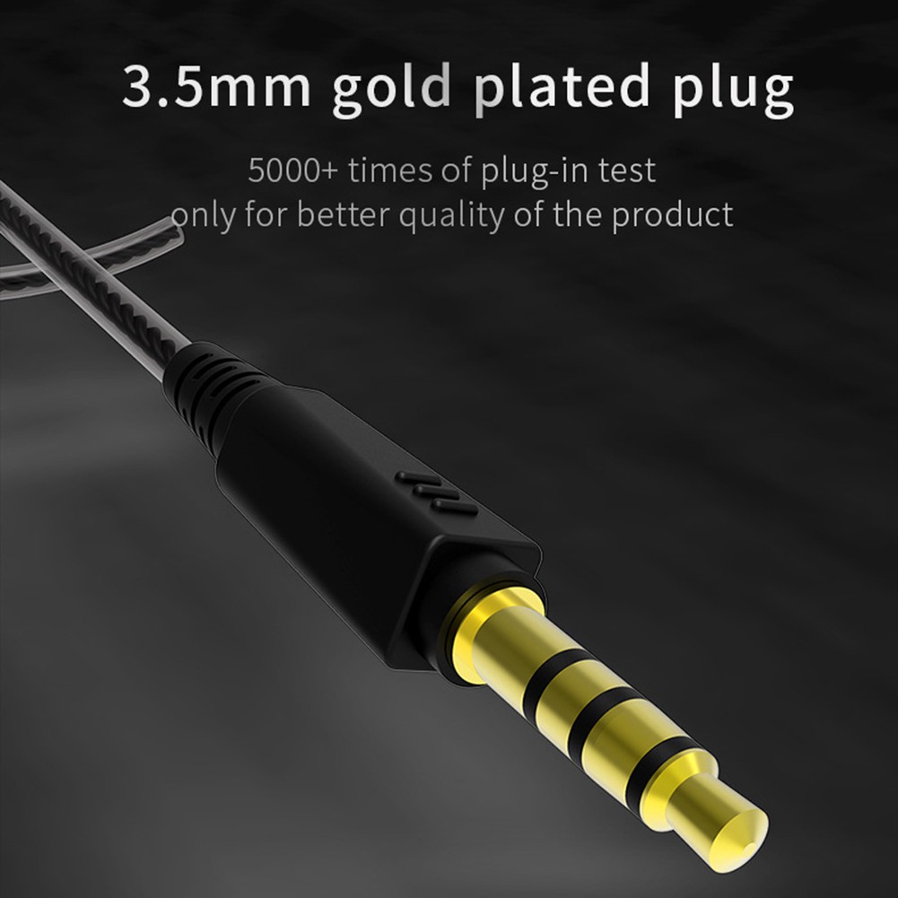 QKZ AK6 หูฟังกีฬา 3.5 มม.AUX Universal HiFi Sound เพลงพร้อมไมโครโฟนหูฟังชนิดใส่ในหูน้ําหนักเบาสําหรับโทรศัพท์สมาร์ท