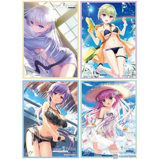 Chara Sleeve Summer Pockets REFLECTION BLUE : Shiroha Naruse, Miki Nomura, Shizuku Mizuori, Umi Katou - ซองใส่การ์ด