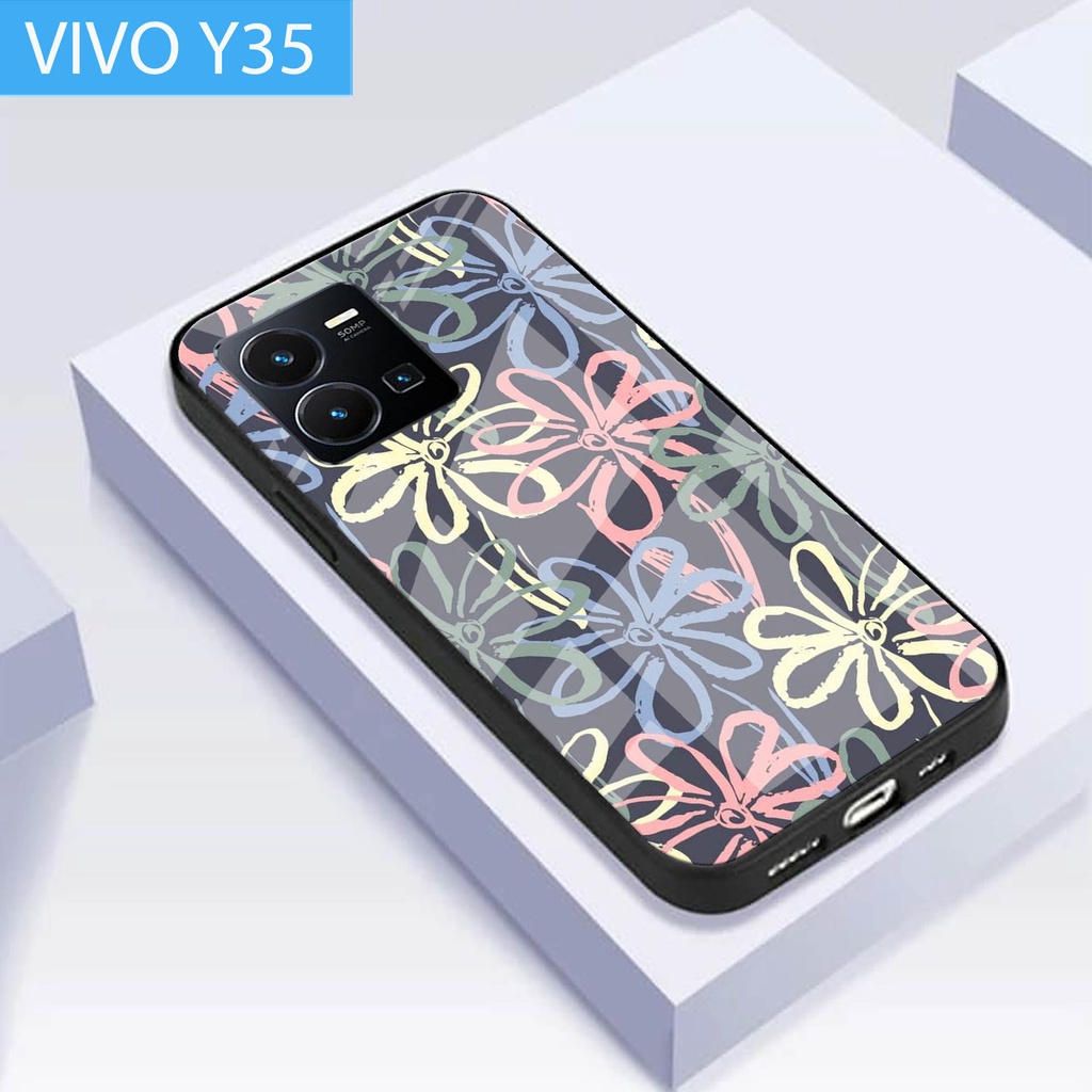 [G61] CASE VIVO Y35 - SOFTCASE GLASS VIVO Y35 - SOFTCASE GLASS VIVO Y35