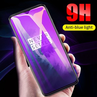 ฟิล์มกระจก กระจกนิรภัยป้องกันแสงสีม่วง 9H OnePlus 7 7T 6 6T Nord Anti UV สีม่วง Blue Ray Light HD กระจกนิรภัยฟิล์มกันรอยหน้าจอ