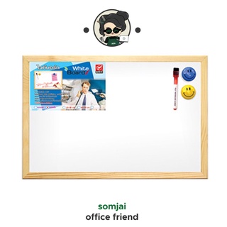Robin กระดานไวท์บอร์ด กระดานแม่เหล็กขอบไม้ กระดานชนิดแขวน มี2ขนาดให้เลือก