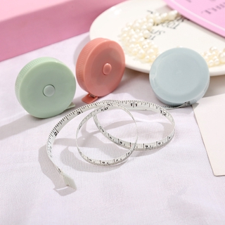 150cm/60" Portable Retractable Candy Color Soft Ruler Roll/Children Height Centimeter Inch Tape/Waist Circumference Clothes Measuring