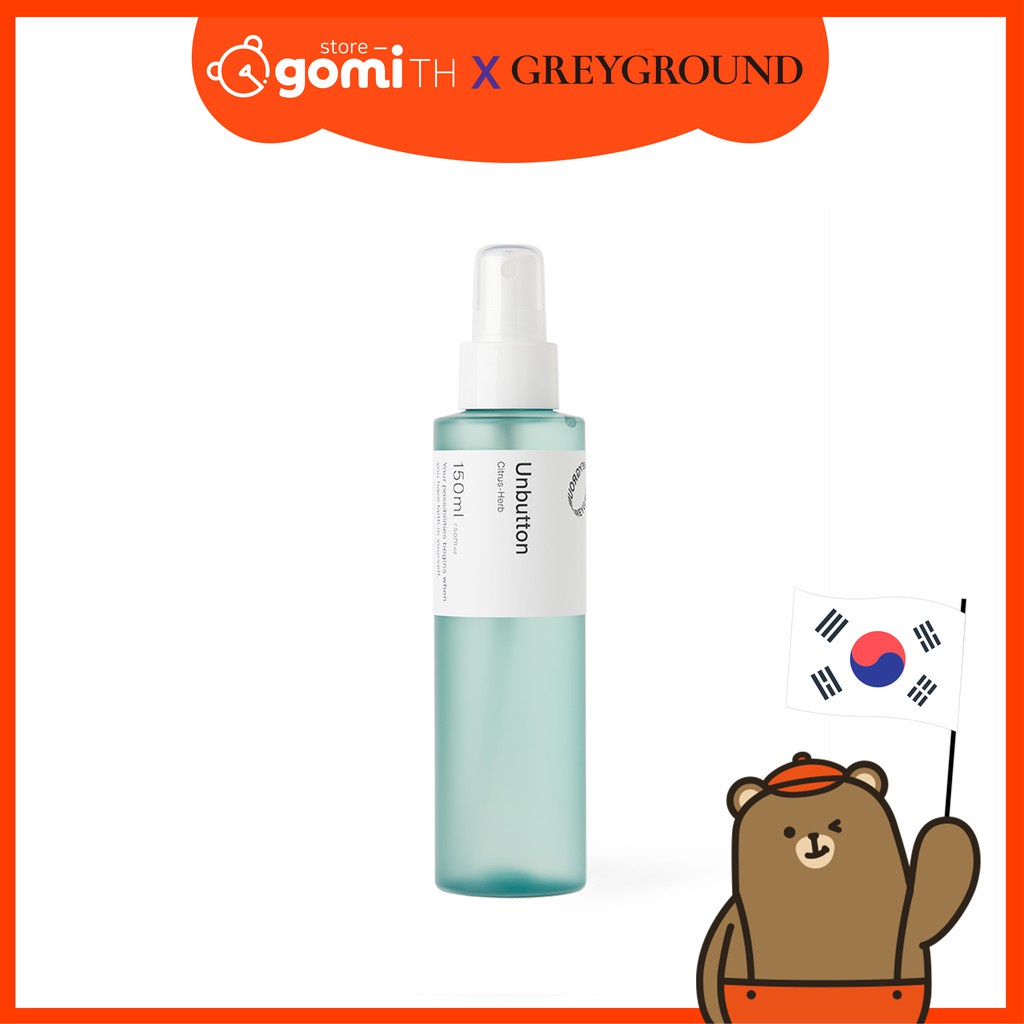 [สินค้าพร้อมส่ง] น้ำหอมผู้ชายเกาหลี 👨‍🦰 กลิ่น Unbutton ยี่ห้อ Greyground Body spray 150 ml